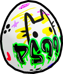 Colorful Graffiti Egg